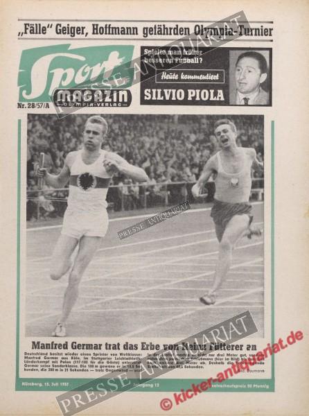 Sportmagazin Nr. 28A, 15.07.1957 bis 21.07.1957