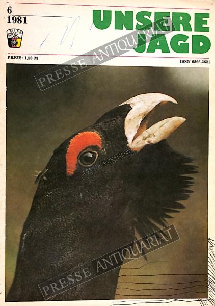 Unsere Jagd Zeitschrift, 01.06.1981 bis 30.06.1981