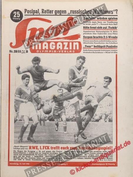 Sportmagazin Nr. 28B, 14.07.1955 bis 20.07.1955