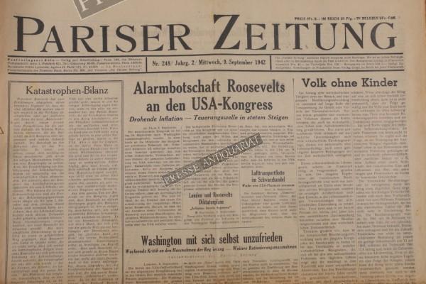 Pariser Zeitung, 09.09.1942