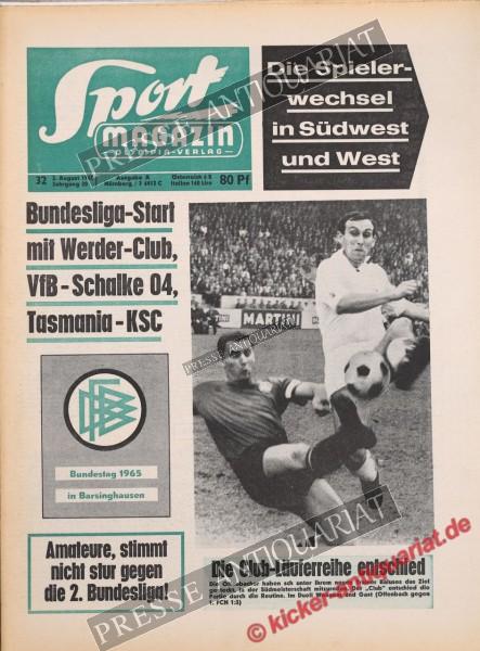 Sportmagazin Nr. 32A, 02.08.1965 bis 08.08.1965
