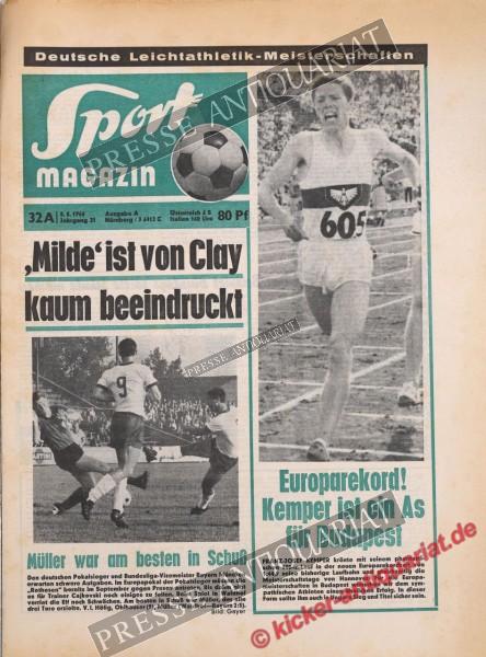 Sportmagazin Nr. 32A, 08.08.1966 bis 14.08.1966
