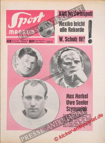 Sportmagazin Nr. 43B, 26.10.1967 bis 01.11.1967