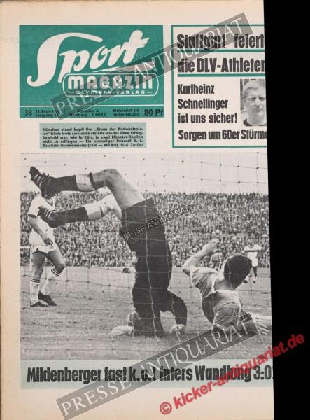 Sportmagazin Nr. 38A, 13.09.1965 bis 19.09.1965