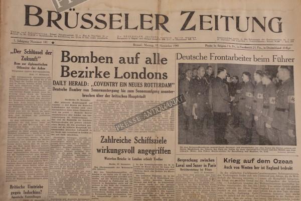 Brüsseler Zeitung, 18.11.1940