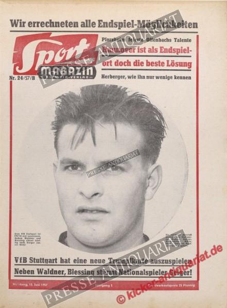 Sportmagazin Nr. 24B, 13.06.1957 bis 19.06.1957