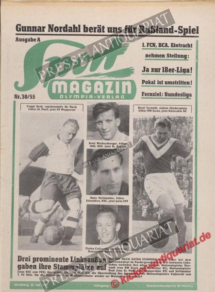Sportmagazin Nr. 30A, 25.07.1955 bis 31.07.1955