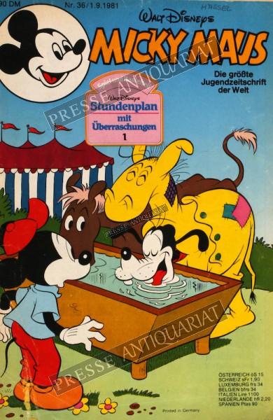 Micky Maus Comic, 01.09.1981 bis 07.09.1981
