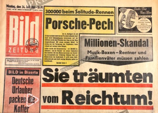 Bild Zeitung 24.7.1961