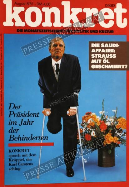 Konkret Magazin, 01.08.1981 bis 31.08.1981
