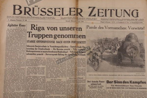 Brüsseler Zeitung, 02.07.1941