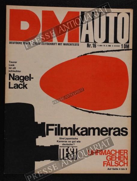 DM Die Deutsche Mark Zeitschrift mit dem Warentest, 19.04.1963 bis 25.04.1963
