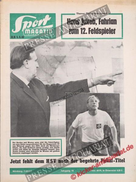 Sportmagazin Nr. 31A, 05.08.1963 bis 11.08.1963