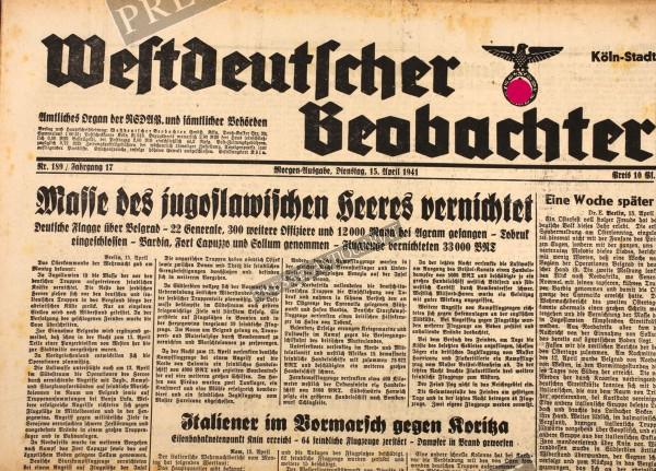 Westdeutscher Beobachter, 15.04.1941