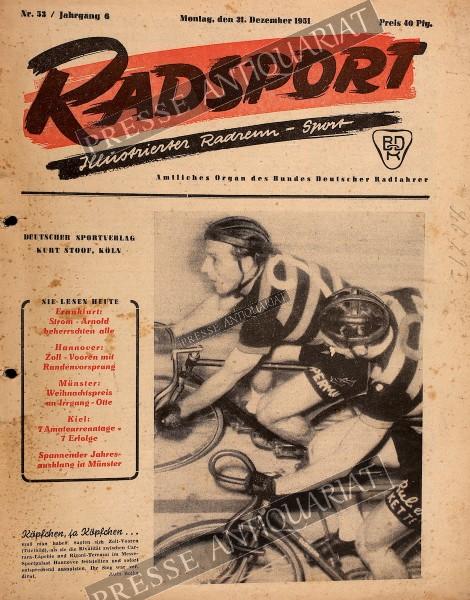 Radsport Illustrierte, 31.12.1951 bis 13.01.1952