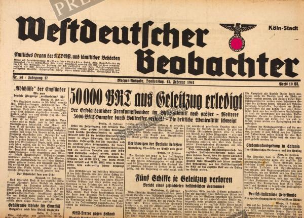 Westdeutscher Beobachter, 13.02.1941