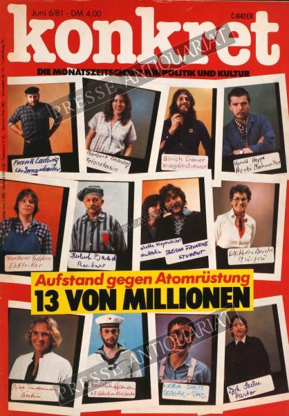 Konkret Magazin, 01.06.1981 bis 30.06.1981