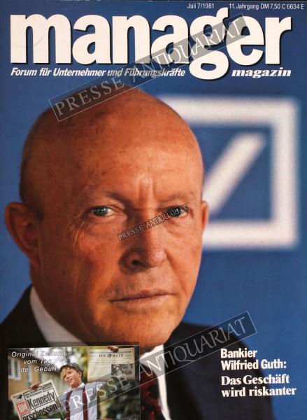 Manager Magazin, 01.07.1981 bis 31.07.1981