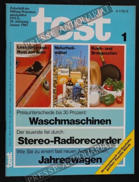 Test Zeitung der Stiftung Warentest, 01.01.1983 bis 31.01.1983