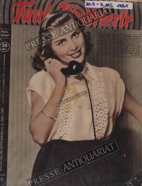 Funk Illustrierte, 30.09.1951 bis 06.10.1951