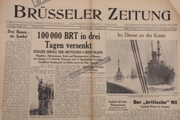 Brüsseler Zeitung, 02.09.1940