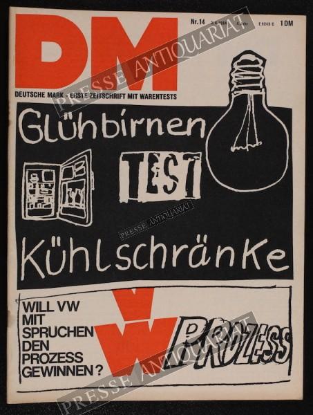 DM Die Deutsche Mark Zeitschrift mit dem Warentest, 02.04.1964 bis 08.04.1964