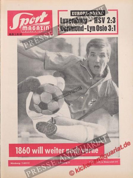 Sportmagazin Nr. 40B, 03.10.1963 bis 09.10.1963