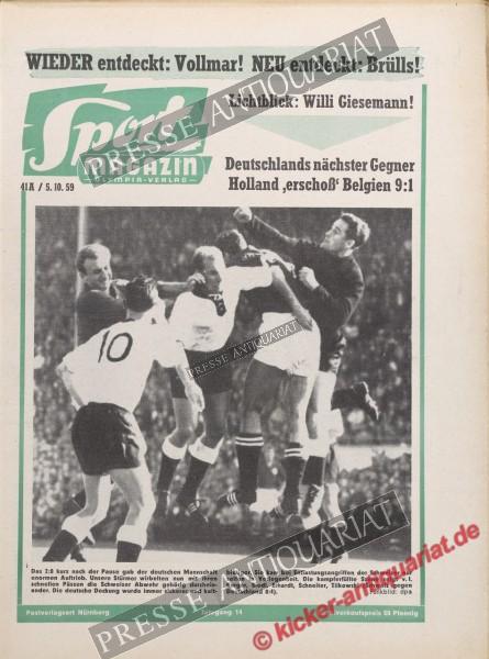 Sportmagazin Nr. 40A, 05.10.1959 bis 11.10.1959