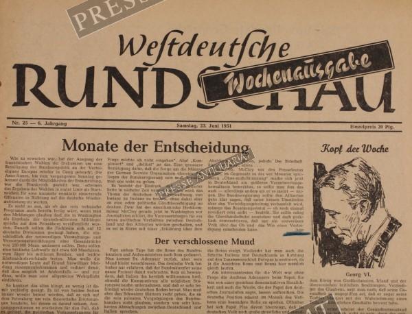 Westdeutsche Rundschau, 23.06.1951