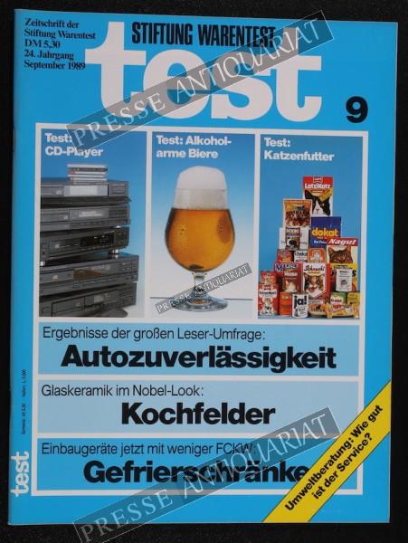 Test Zeitung der Stiftung Warentest, 01.09.1989 bis 30.09.1989