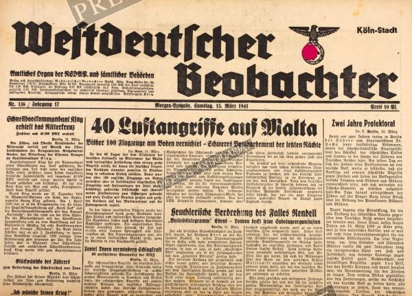 Westdeutscher Beobachter, 15.03.1941