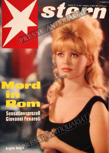 DER STERN 1961 mit Titelbild Brigitte Bardot.