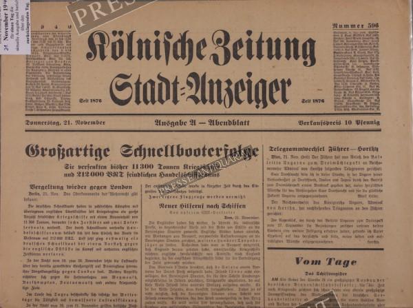 Kölnische Zeitung, 21.11.1940