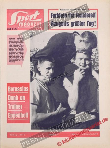 Sportmagazin Nr. 27B, 03.07.1963 bis 09.07.1963