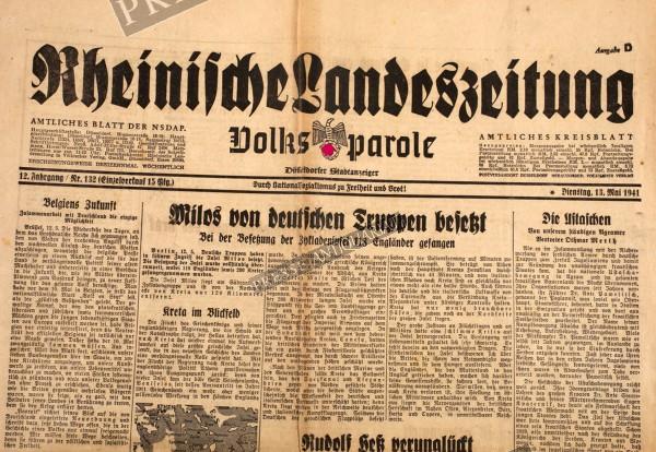 Rheinische Landeszeitung, 13.05.1941