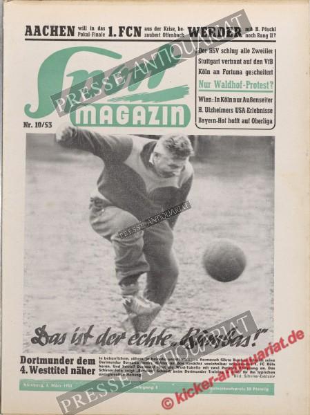 Sportmagazin Nr. 10A, 04.03.1953 bis 10.03.1953
