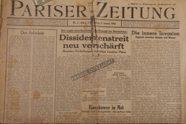 Pariser Zeitung, 03.01.1943
