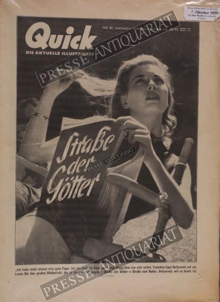 Quick Aktuelle Illustrierte, 07.10.1951 bis 13.10.1951