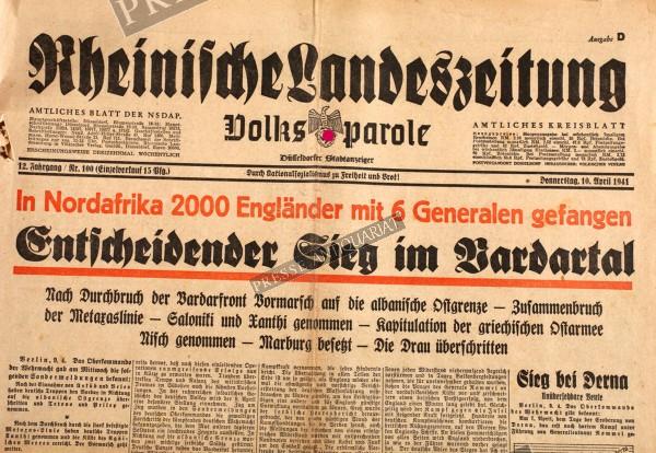 Rheinische Landeszeitung, 10.04.1941
