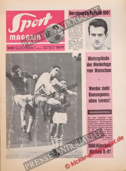 Sportmagazin Nr. 38B, 22.09.1966 bis 28.09.1966