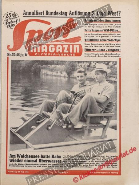 Sportmagazin Nr. 30B, 28.07.1955 bis 03.08.1955
