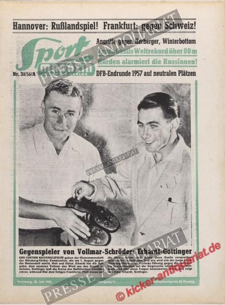 Sportmagazin Nr. 31A, 30.07.1956 bis 05.08.1956