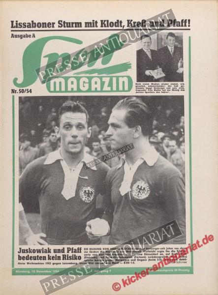 Sportmagazin Nr. 50A, 13.12.1954 bis 19.12.1954