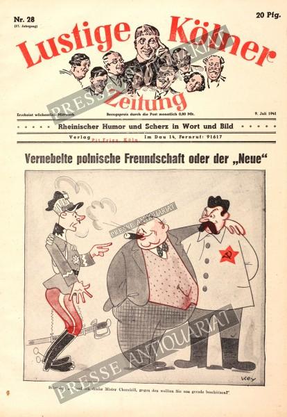 Lustige Kölner Zeitung, 09.07.1941 bis 15.07.1941