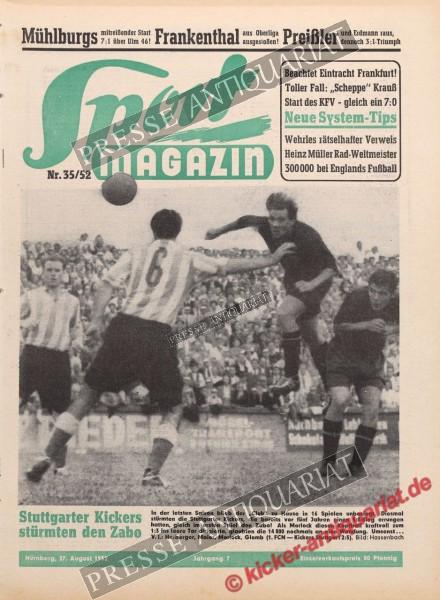 Sportmagazin Nr. 35A, 27.08.1952 bis 02.09.1952