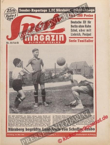 Sportmagazin Nr. 21B, 24.05.1956 bis 30.05.1956