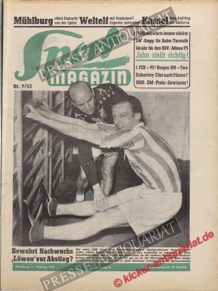 Sportmagazin Nr. 7A, 11.02.1953 bis 17.02.1953