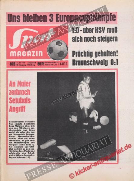 Sportmagazin Nr. 46B, 16.11.1967 bis 22.11.1967
