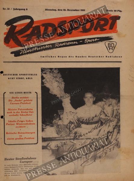 Radsport Illustrierte, 18.12.1951 bis 31.12.1951