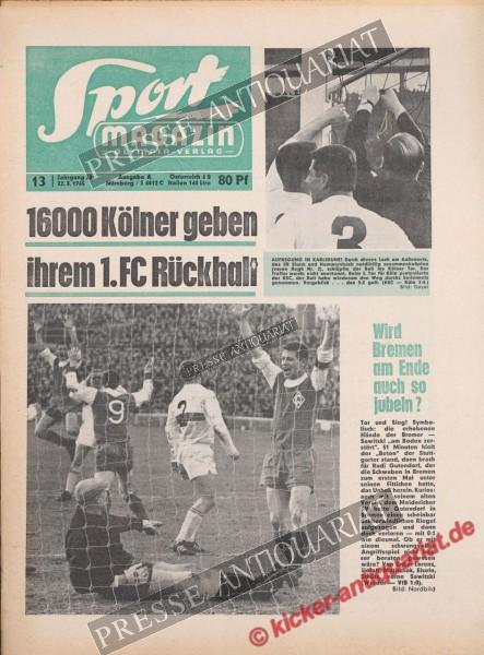 Sportmagazin Nr. 13A, 22.03.1965 bis 28.03.1965